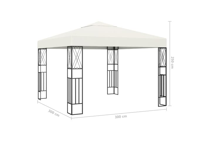 Huvimaja 3x3 m kerma kangas - Paviljonki - Kokonainen paviljonki