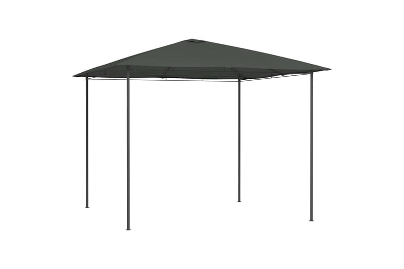 Huvimaja 3x3x2,6 m antrasiitti 160 g/m² - Puutarhakalusteet - Aurinkosuoja - Paviljonki