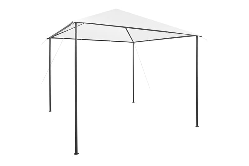 Huvimaja 3x3x2,7 m valkoinen 180 g/m² - Valkoinen - Puutarhakalusteet - Aurinkosuoja - Paviljonki