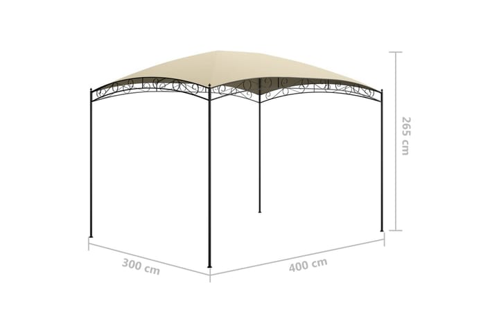 Huvimaja 3x4x2,65 m kerma 180 g/m² - Paviljonki - Kokonainen paviljonki