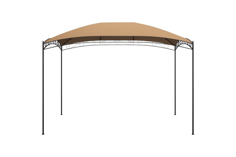 Huvimaja 3x4x2,65 m ruskeanharmaa 180 g/m² - Puutarhakalusteet - Aurinkosuoja - Paviljonki