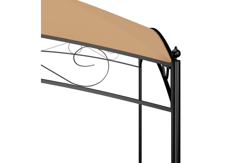 Huvimaja 3x4x2,65 m ruskeanharmaa 180 g/m² - Paviljonki - Kokonainen paviljonki