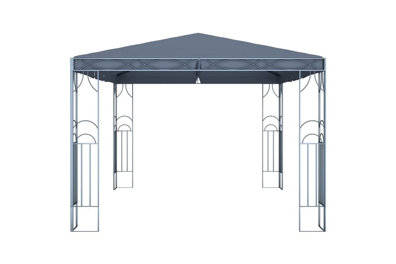 Huvimaja 400 x 300 cm antrasiitti - Antrasiitti - Puutarhakalusteet - Aurinkosuoja - Paviljonki