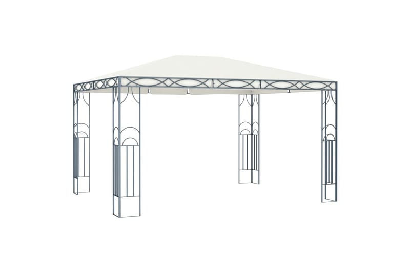 Huvimaja 400 x 300 cm kerma - Kerma - Puutarhakalusteet - Aurinkosuoja - Paviljonki