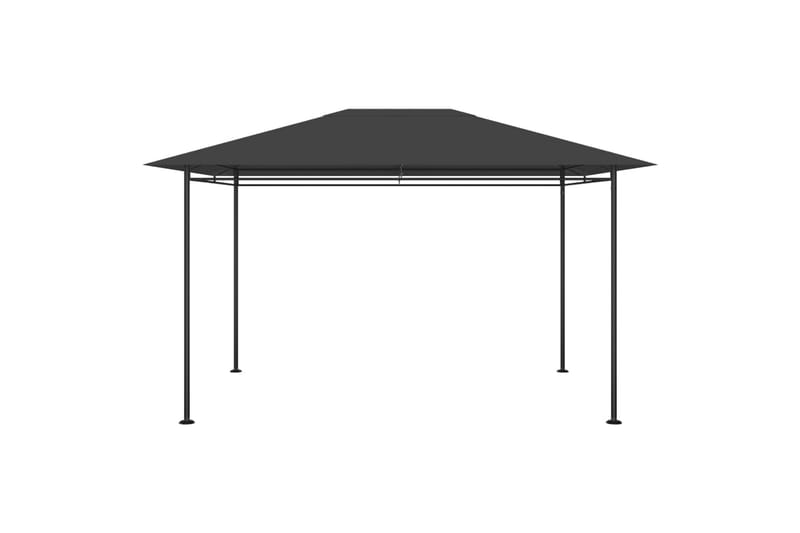 Huvimaja 4x3x2,7 m antrasiitti 180 g/m² - Antrasiitti - Puutarhakalusteet - Aurinkosuoja - Paviljonki