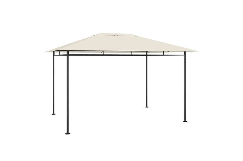 Huvimaja 4x3x2,7 m harmaanruskea 180 g/m² - Taupe - Puutarhakalusteet - Aurinkosuoja - Paviljonki