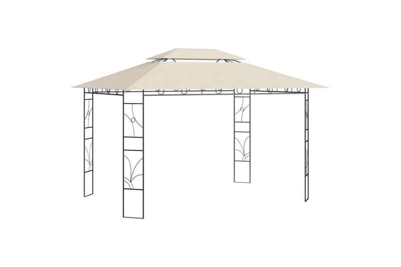 Huvimaja 4x3x2,7 m kerma 160 g/m² - Paviljonki - Kokonainen paviljonki