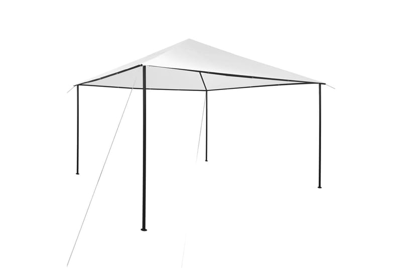 Huvimaja 4x4x2,7 m valkoinen 180 g/m² - Valkoinen - Puutarhakalusteet - Aurinkosuoja - Paviljonki