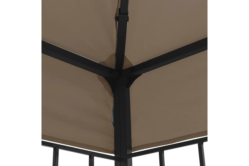 Huvimaja 6x3 m harmaanruskea - Taupe - Puutarhakalusteet - Aurinkosuoja - Paviljonki