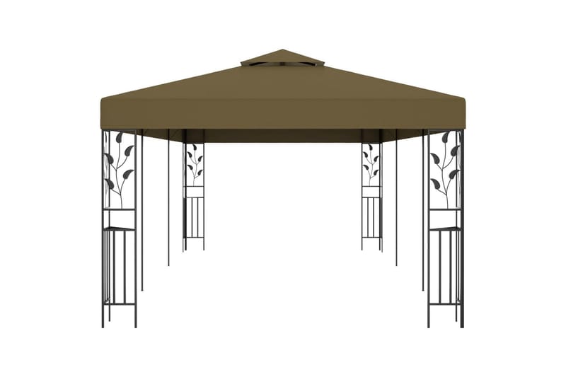 Huvimaja 6x3 m ruskeanharmaa 180 g/mÂ² - Taupe - Paviljonki - Kokonainen paviljonki