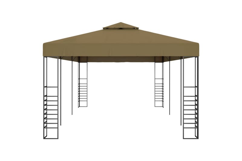 Huvimaja 6x3x2,7 m ruskeanharmaa 180 g/m² - Taupe - Puutarhakalusteet - Aurinkosuoja - Paviljonki
