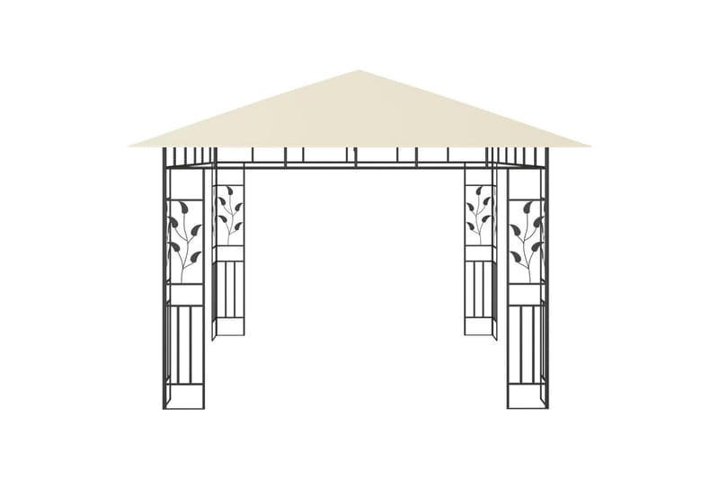 Huvimaja hyttysverkolla 3x3x2,73 m kerma 180 g/m² - Puutarhakalusteet - Aurinkosuoja - Paviljonki
