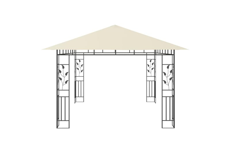 Huvimaja hyttysverkolla 4x3x2,73 m kerma 180 g/m² - Puutarhakalusteet - Aurinkosuoja - Paviljonki
