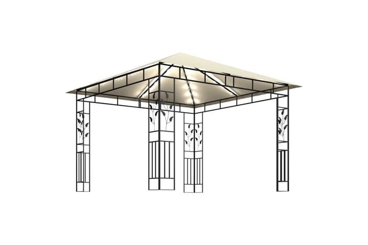 Huvimaja hyttysverkolla ja valonauhoilla 3x3x2,73 m kerma - Paviljonki - Kokonainen paviljonki