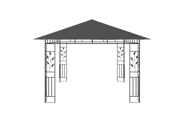 Huvimaja hyttysverkolla ja valonauhoilla 4x3x2,73 m - Paviljonki - Kokonainen paviljonki