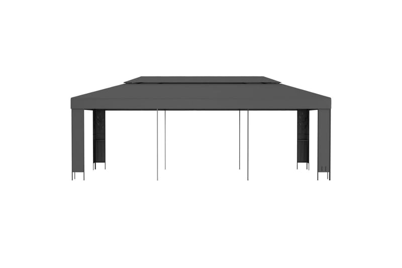 Huvimaja kaksoiskatolla 3x6 m antrasiitti - Antrasiitti - Puutarhakalusteet - Aurinkosuoja - Paviljonki