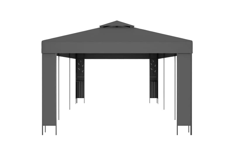 Huvimaja kaksoiskatolla 3x6 m antrasiitti - Antrasiitti - Puutarhakalusteet - Aurinkosuoja - Paviljonki