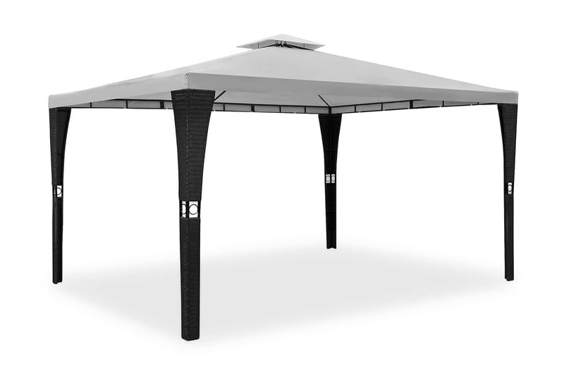 Huvimaja katolla 3x4 m kermanvalkoinen - Kerma - Puutarhakalusteet - Aurinkosuoja - Paviljonki