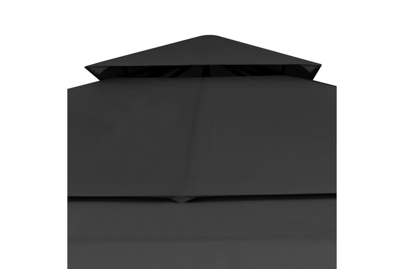 Huvimaja laajennettavalla kaksoiskatolla 3x3x2,75 m - Harmaa - Puutarhakalusteet - Aurinkosuoja - Paviljonki