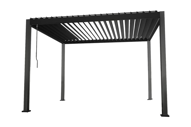 Huvimaja Mirador 300x400x250 cm - Tummanharmaa - Puutarhakalusteet - Aurinkosuoja - Paviljonki - Paviljonki katoksella
