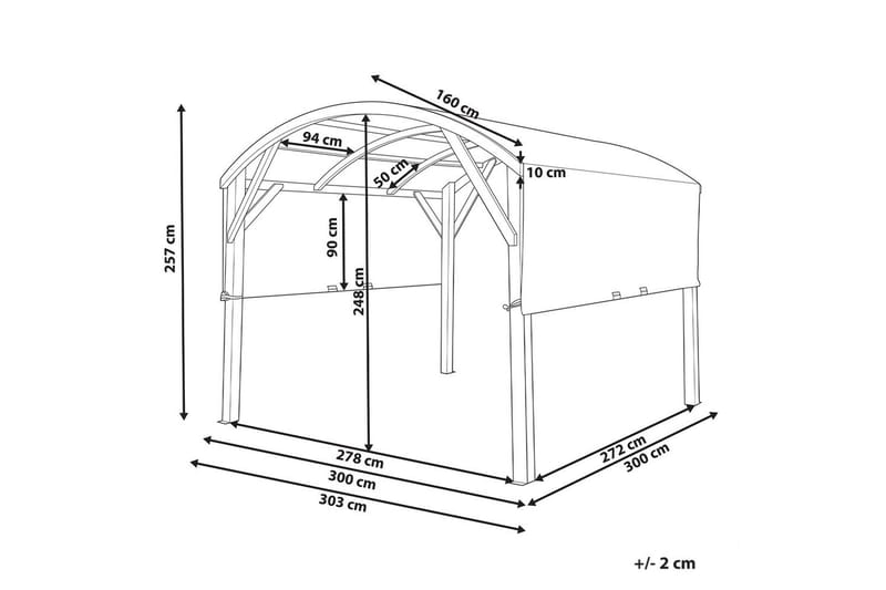 Huvimaja Scopello - Puutarhakalusteet - Aurinkosuoja - Paviljonki