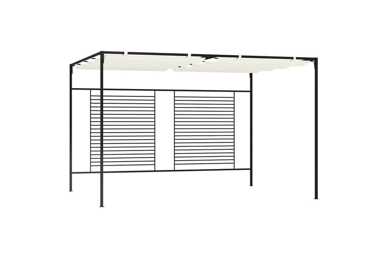 Huvimaja sisäänvedettävä katto 3x4x2,3 m kerma 180 g/m² - Puutarhakalusteet - Aurinkosuoja - Paviljonki