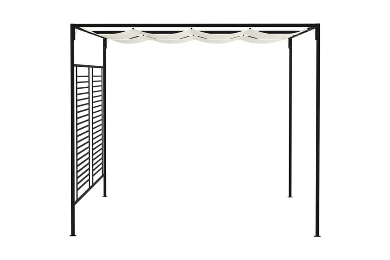 Huvimaja sisäänvedettävä katto 3x4x2,3 m kerma 180 g/m² - Puutarhakalusteet - Aurinkosuoja - Paviljonki