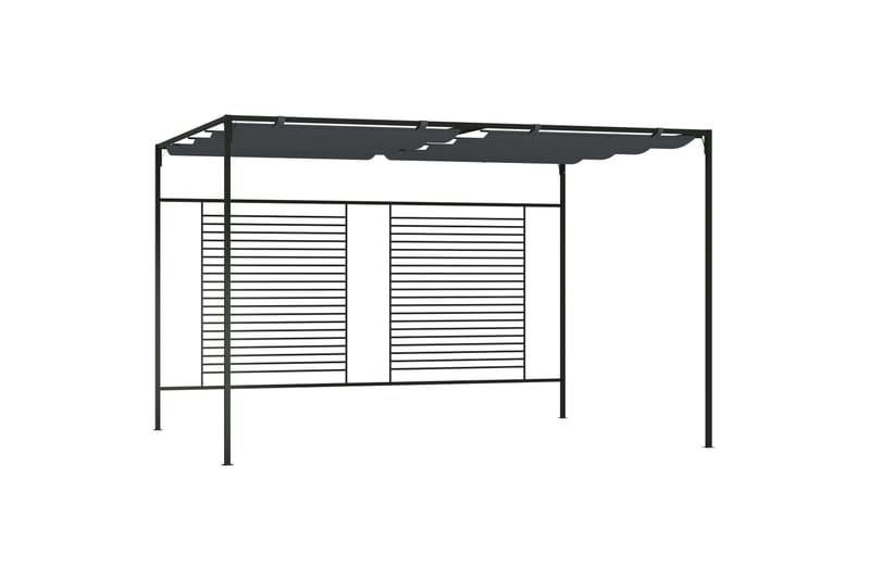 Huvimaja sisäänvedettävä katto 4x3x2,3 m 180 g/m² - Puutarhakalusteet - Aurinkosuoja - Paviljonki