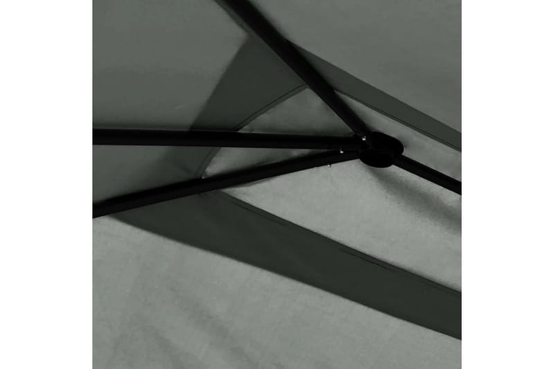 Huvimaja sivuseinillä 3x4x2,6 m antrasiitti 160 g/m² - Puutarhakalusteet - Aurinkosuoja - Paviljonki