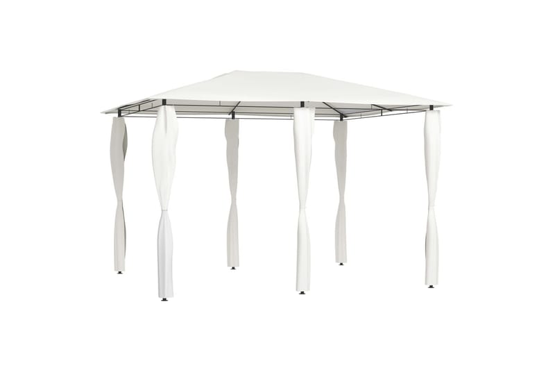 Huvimaja sivuseinillä 3x4x2,6 m kerma 160 g/m² - Puutarhakalusteet - Aurinkosuoja - Paviljonki