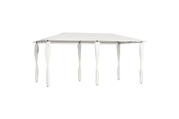 Huvimaja sivuseinillä 3x6x2,6 m kerma 160 g/m² - Puutarhakalusteet - Aurinkosuoja - Paviljonki