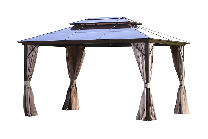 Huvimaja Sunset 300x400x270 cm Polykarbonaatti, Beige