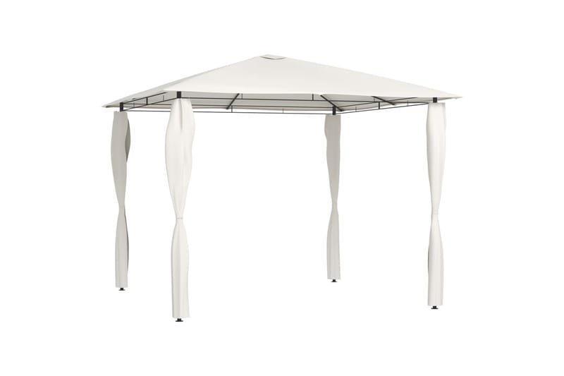 Huvimaja tolppasuojilla 3x3x2,6 m kerma 160 g/m² - Puutarhakalusteet - Aurinkosuoja - Paviljonki