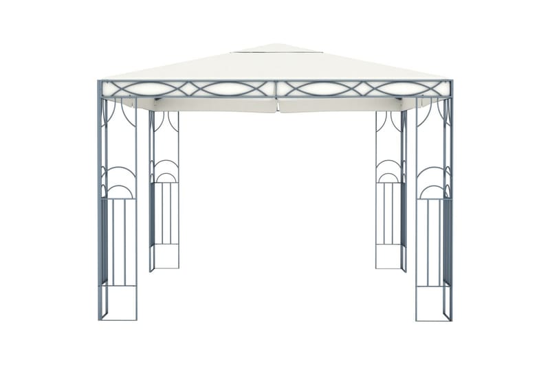 Huvimaja valonauhoilla 300x300 cm kerma - Puutarhakalusteet - Aurinkosuoja - Paviljonki