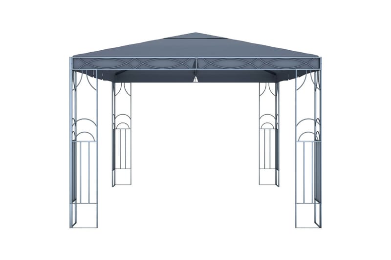 Huvimaja valonauhoilla 400x300 cm antrasiitti - Puutarhakalusteet - Aurinkosuoja - Paviljonki