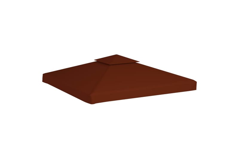 Huvimajan katto 2 kerrosta 310 g/m² 3x3 m terrakotta - Punainen - Puutarhakalusteet - Aurinkosuoja - Paviljonki - Paviljongin katos