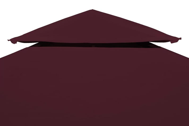 Huvimajan katto 2 kerrosta 310 g/m² 4x3 m viininpunainen - Punainen - Puutarhakalusteet - Aurinkosuoja - Paviljonki - Paviljongin katos