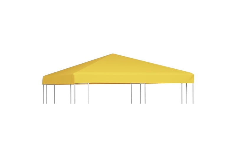 Huvimajan katto 270 g /mÂ² 3x3 m keltainen - Puutarhakalusteet - Aurinkosuoja - Paviljonki - Paviljongin katos