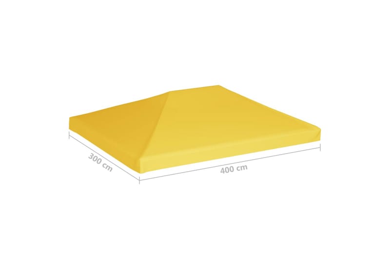 Huvimajan katto 270 g /mÂ² 4x3 m keltainen - Puutarhakalusteet - Aurinkosuoja - Paviljonki - Paviljongin katos
