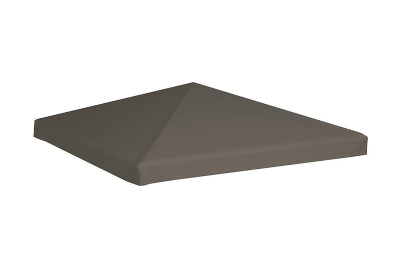 Huvimajan katto 310 g/m² 3x3 m harmaanruskea - Ruskea - Puutarhakalusteet - Aurinkosuoja - Paviljonki - Paviljongin katos