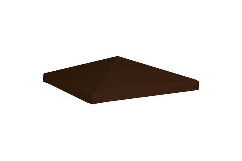 Huvimajan katto 310 g/m² 3x3 m ruskea - Ruskea - Puutarhakalusteet - Aurinkosuoja - Paviljonki - Paviljongin katos