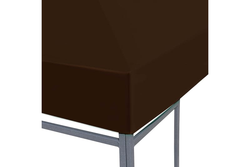 Huvimajan katto 310 g/m² 3x3 m ruskea - Ruskea - Puutarhakalusteet - Aurinkosuoja - Paviljonki - Paviljongin katos