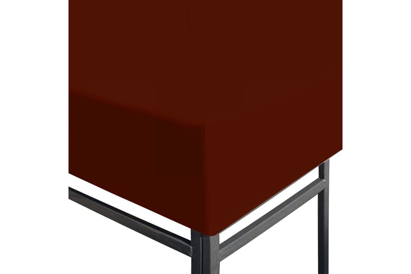 Huvimajan katto 310 g/m² 3x3 m terrakotta - Punainen - Puutarhakalusteet - Aurinkosuoja - Paviljonki - Paviljongin katos