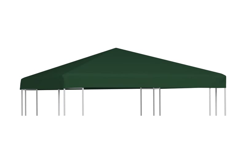 Huvimajan katto 310 g/m² 3x3 m vihreä - Vihreä - Puutarhakalusteet - Aurinkosuoja - Paviljonki - Paviljongin katos