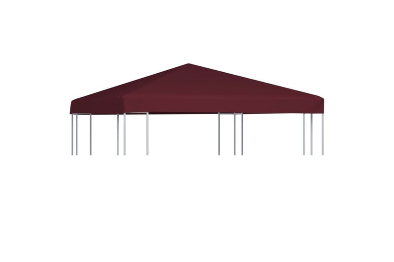 Huvimajan katto 310 g/m² 3x3 m viininpunainen - Punainen - Puutarhakalusteet - Aurinkosuoja - Paviljonki - Paviljongin katos
