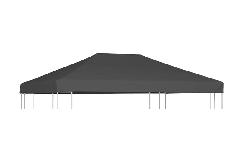 Huvimajan katto 310 g/m² 4x3 m harmaa - Harmaa - Puutarhakalusteet - Aurinkosuoja - Paviljonki - Paviljongin katos