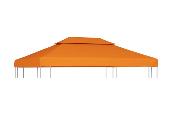 Huvimajan vaihtokatto kangas 310 g/m² terrakotta 3 x 4 m - Oranssi - Paviljongin katos - Paviljonki