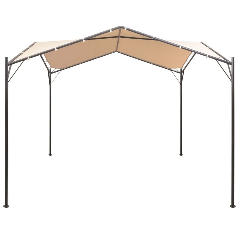 Huvimaja/paviljonki 3x3 teräs Beige - Beige - Puutarhakalusteet - Aurinkosuoja - Paviljonki