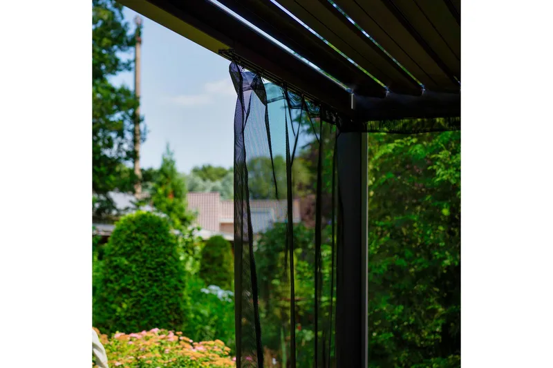 Hyttysverkot Huvimajaan Mirador 300x300 cm 4 kpl Musta - Puutarhakalusteet - Aurinkosuoja - Paviljonki