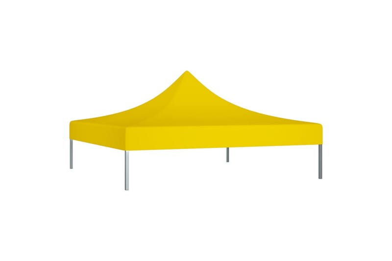 Juhlateltan katto 3x3 m keltainen 270 g/m² - Keltainen - Puutarhakalusteet - Aurinkosuoja - Paviljonki - Paviljongin katos